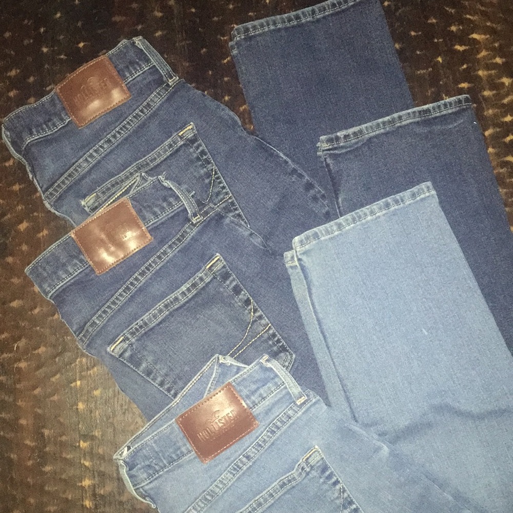 Lot of 3 Hollister Men’s 31/30 Slim Straight Jeans